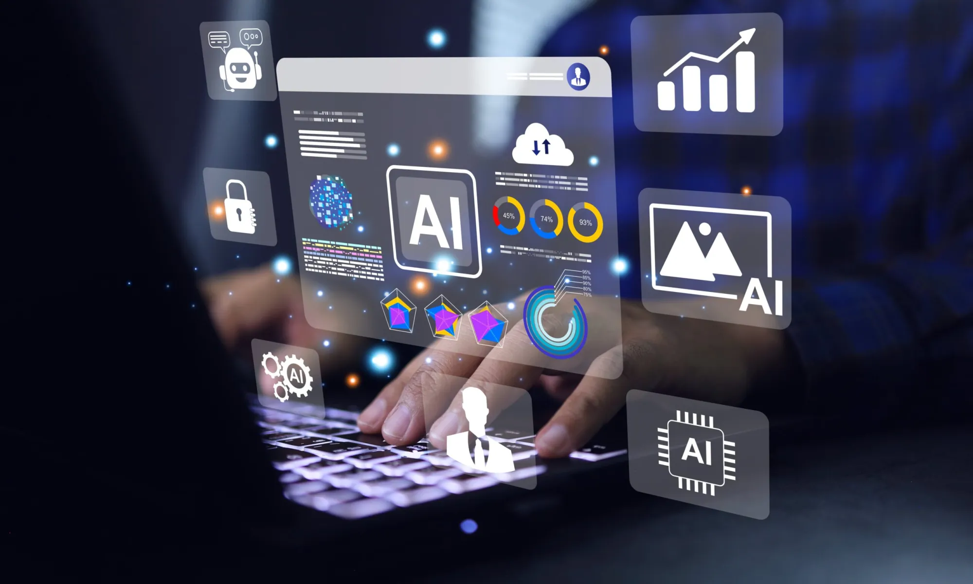 Artificial Intelligence Solutions Illustration