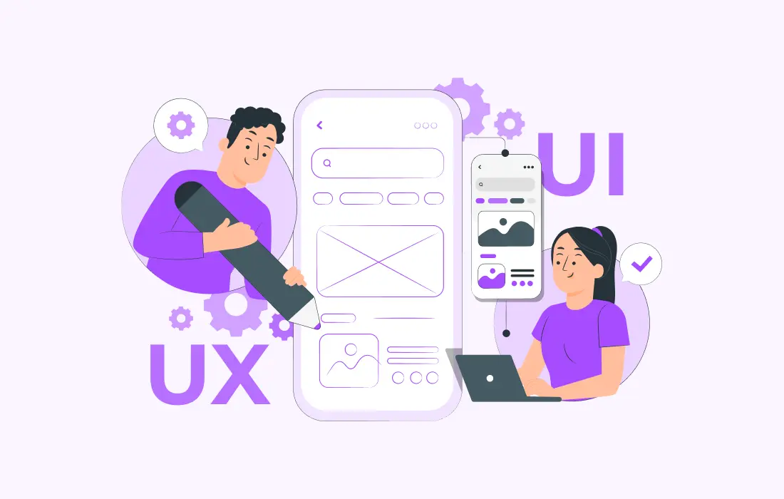 UI UX Design Services Illustration
